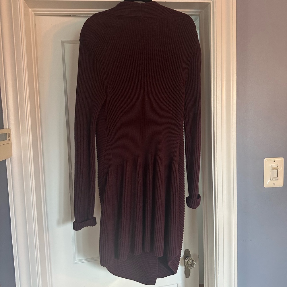 Elegant Burgundy Knit Sweater